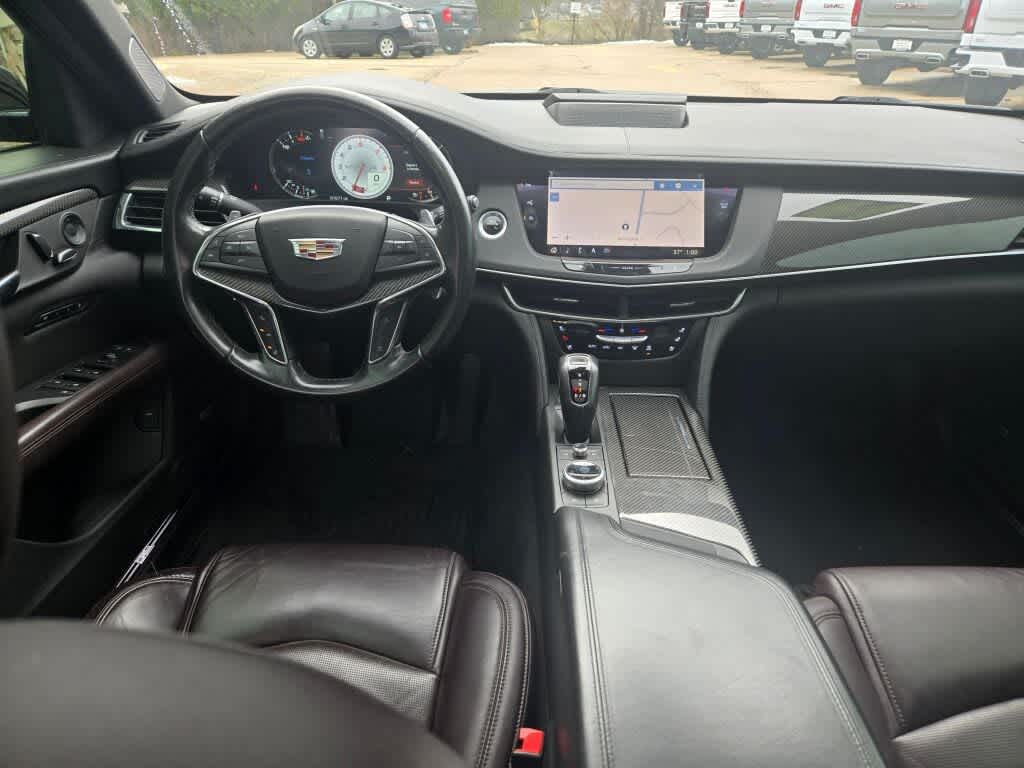 2019 Cadillac CT6-V DARK AUBURN / JET BLACK