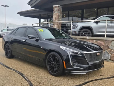 2019 Cadillac CT6-V DARK AUBURN / JET BLACK
