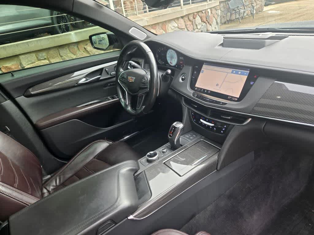 2019 Cadillac CT6-V DARK AUBURN / JET BLACK